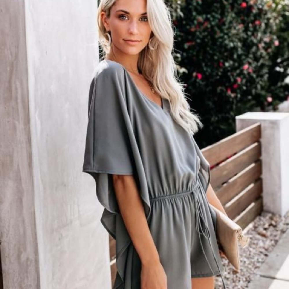 Vici Olive Green Romper - image 2